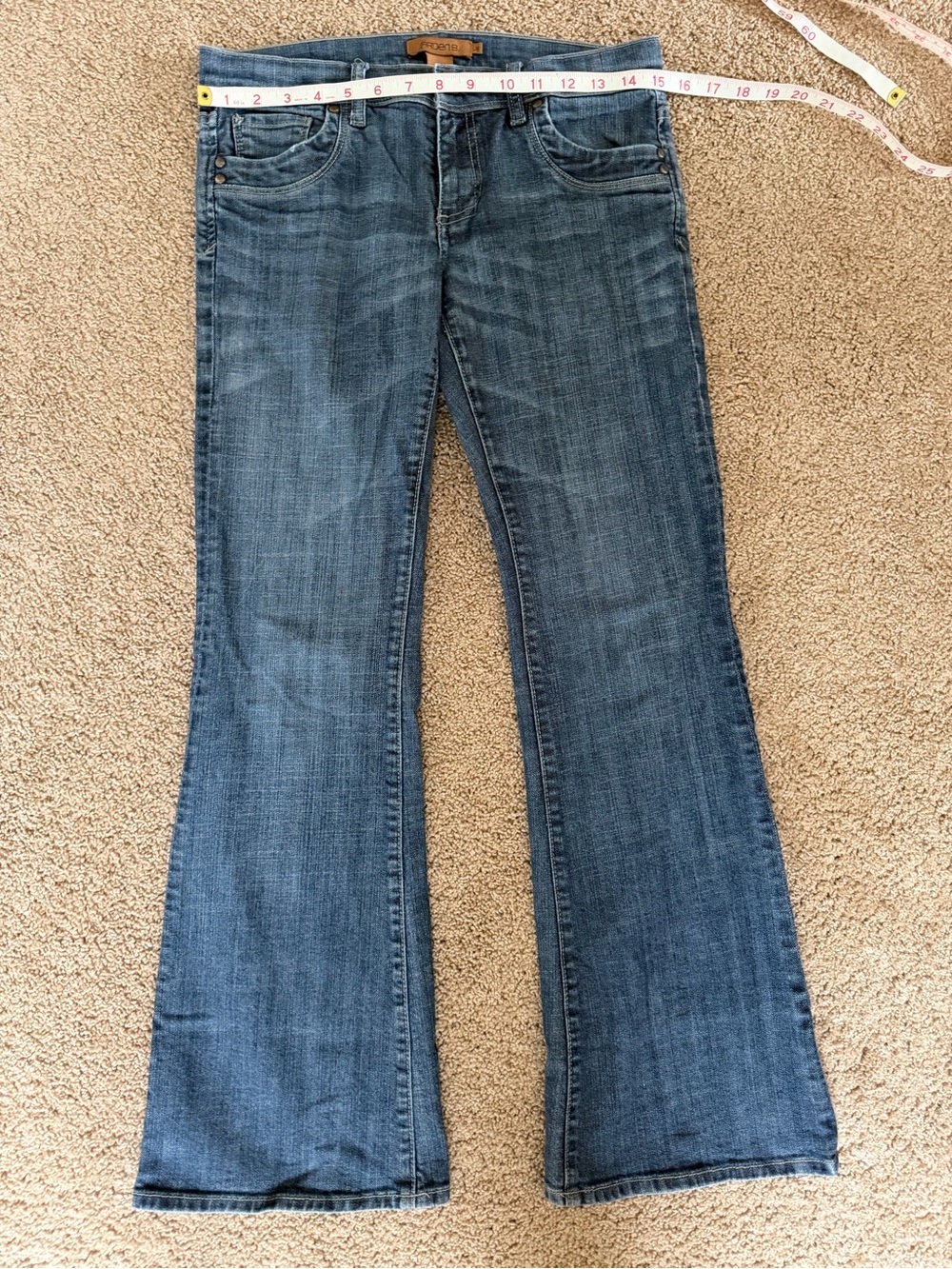 Arden B Dark Blue Flared Jeans